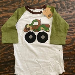 Boys Mudpie applique shirt